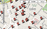 Bed and Breakfasts Location Map